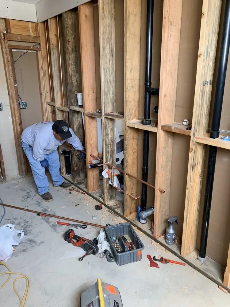 Commercial rough-in plumbing for Water Heater Replacement in Long Point